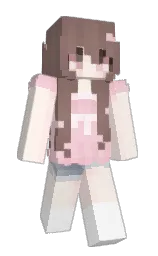 provincial pink and white Minecraft skin — Slim model