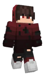 night rider and cod gray Minecraft skin — Classic model — first worn by Redflect