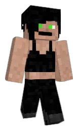 black and cod gray Minecraft skin — Classic model