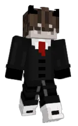 black and cod gray Minecraft skin — Classic model