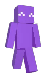 medium purple and purple heart Minecraft skin — Slim model — first worn by FizzyMercury343
