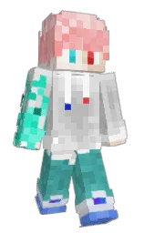 mercury and white Minecraft skin — Slim model — first worn by Yonko_Law