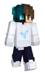 white lilac and periwinkle gray Minecraft skin — Slim model