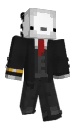 mine shaft and white Minecraft skin — Classic model — first worn by Xx_TRIX_xX