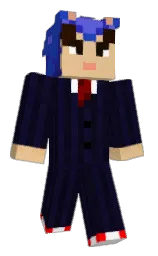 persian blue and gold sand Minecraft skin — Classic model — first worn by redgamer75