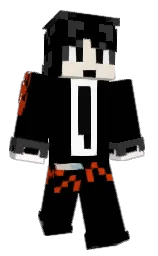black and merino Minecraft skin — Classic model