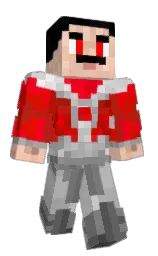 black and gray Minecraft skin — Classic model