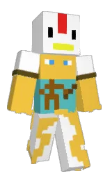 ChrupekTV's Minecraft skin wearing the Pan cape