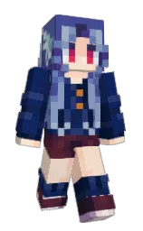 victoria and blue zodiac Minecraft skin — Slim model — first worn by AquaFiend