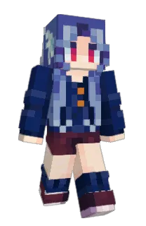Front of AquaFiend's skin