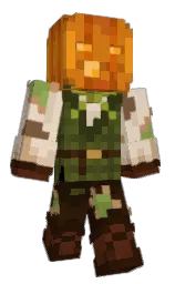 fiery orange and wood bark Minecraft skin — Classic model — first worn by Anthonyolantern