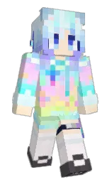 snowy mint and tutu Minecraft skin — Slim model — first worn by ZC_ytj