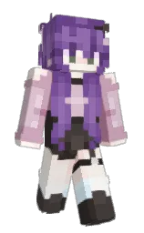 bridal heath and wisteria Minecraft skin — Slim model