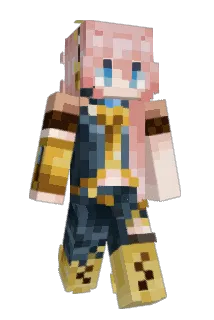 choclatey Minecraft avatar full body