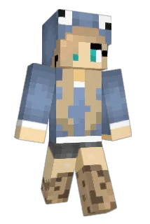 chromblau Minecraft avatar full body