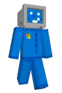 computative Minecraft avatar full body