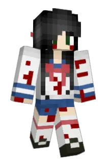 cosplayed Minecraft avatar full body