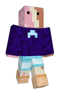 creamcrow Minecraft avatar full body