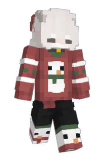 cynocephalic Minecraft avatar full body