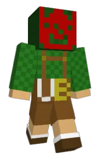 Front of Underberg's skin