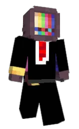 black and eggplant Minecraft skin — Classic model — first worn by DavidDetl