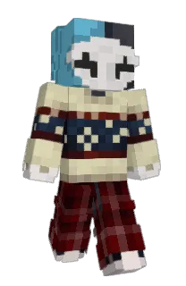 Front of dambetian's skin