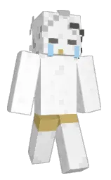 alabaster and white Minecraft skin — Slim model