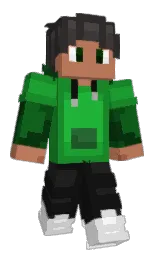heavy metal and forest green Minecraft skin — Classic model — first worn by Jessedragon26