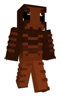 Front of serapteryx's skin