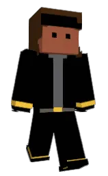 Merzby's Minecraft skin wearing the Migrator cape