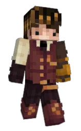 LezioK's Minecraft skin wearing the Builder cape