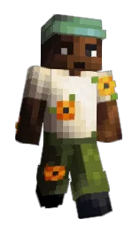 albescent white and oil Minecraft skin — Classic model — first worn by DIOGUUUUUTIAMU