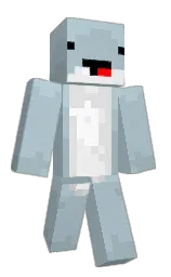 Dolphboi's Minecraft skin wearing the Migrator cape