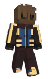 cocoa brown and salomie Minecraft skin — Slim model — first worn by Weqsels