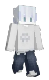 mercury and ebony clay Minecraft skin — Slim model — first worn by LaughingBalloon