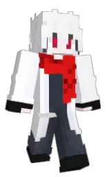 white and magnolia Minecraft skin — Classic model
