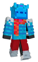 azure radiance and tamarillo Minecraft skin — Classic model — first worn by DonGeter