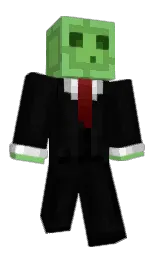 black and cod gray Minecraft skin — Slim model — first worn by _Sixes_
