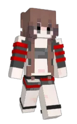forget me not and seashell peach Minecraft skin — Slim model