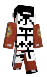 black and old lace Minecraft skin — Classic model