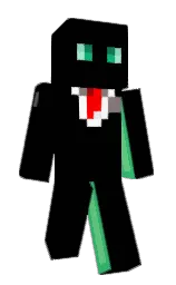 black and shamrock Minecraft skin — Classic model