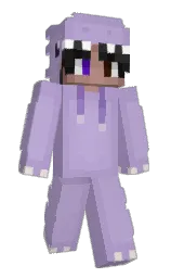 cold purple and east side Minecraft skin — Slim model — first worn by Aenguu