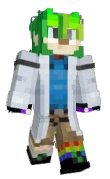 Gruberfly's Minecraft skin wearing the Aurora cape