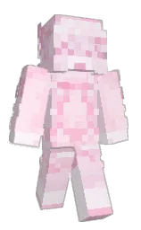 pale rose and carousel pink Minecraft skin — Classic model