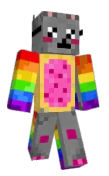 Polka_chu's Minecraft skin wearing the Pan cape