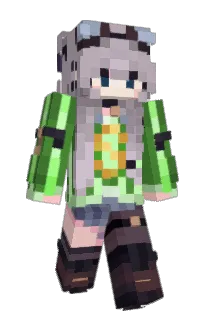 Front of Bugabye's skin