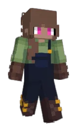 mirage and tobacco brown Minecraft skin — Slim model — first worn by FaniFazbear