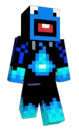 black and azure radiance Minecraft skin — Classic model — first worn by Bluefire7661