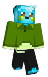 black and cod gray Minecraft skin — Classic model