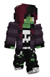 Front of Kammek's skin